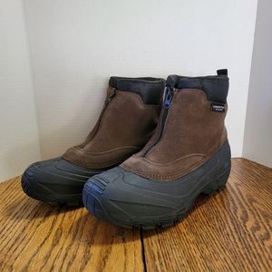 London Fog Men's Boots Brown/Black Size 8 Waterproof Shell New